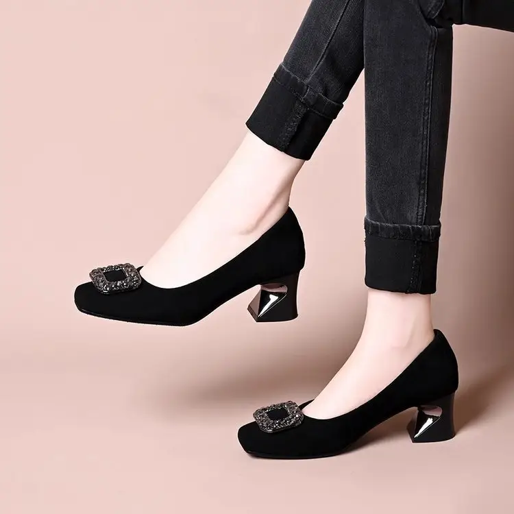Rhinestone Flat Heels Women Black 2025 — feature 5