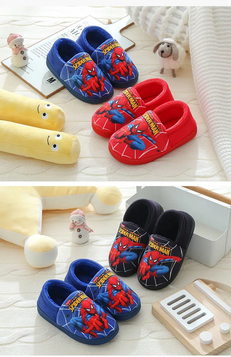Children's Cotton Slippers for Older Kids, Winter Cartoon Non-Slip Warm Indoor Closed-Back Cotton Shoes for Boys and Girls, Trendy, Fleece-Lined and Thickened — feature 23