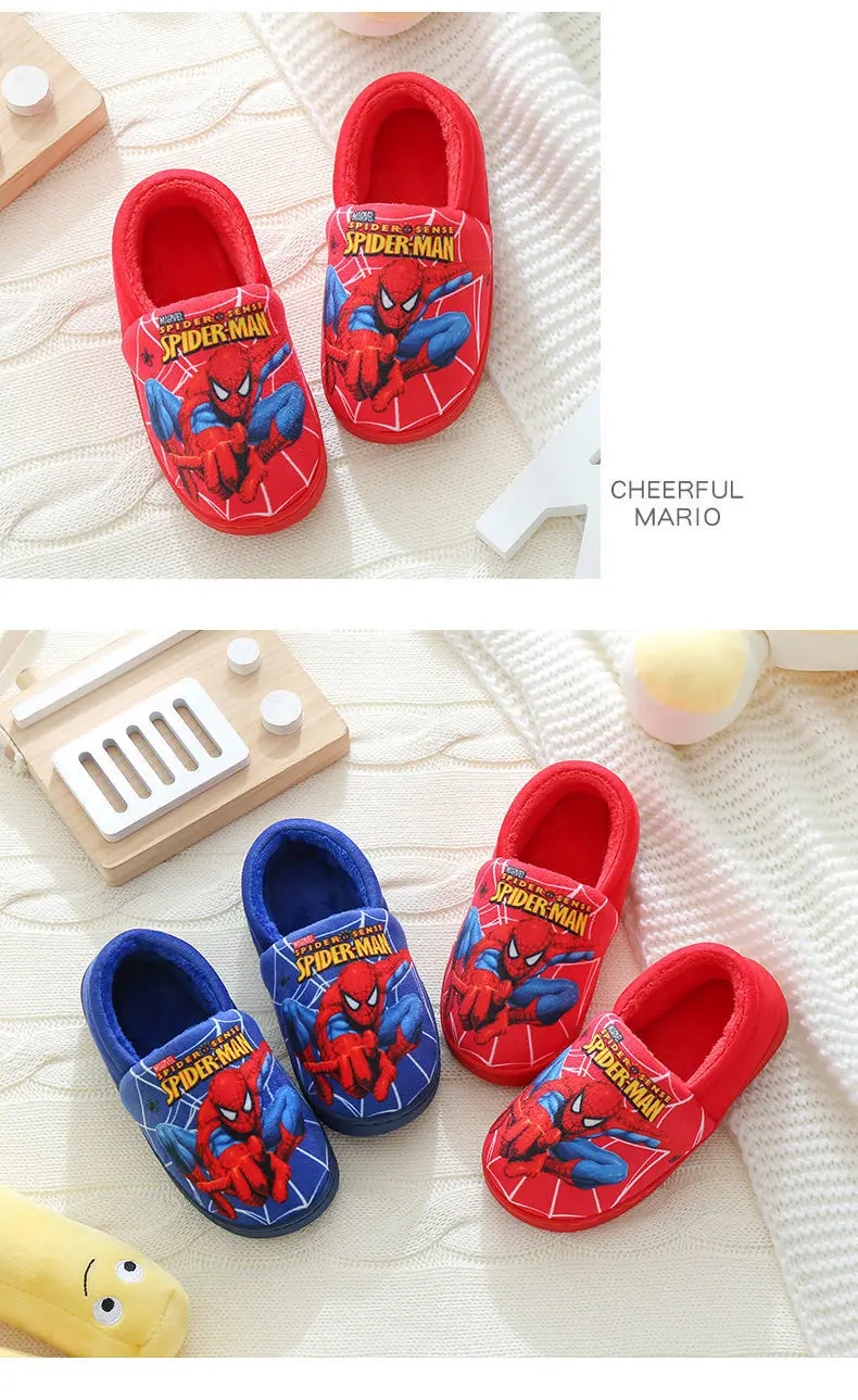 Children's Cotton Slippers for Older Kids, Winter Cartoon Non-Slip Warm Indoor Closed-Back Cotton Shoes for Boys and Girls, Trendy, Fleece-Lined and Thickened — feature 24
