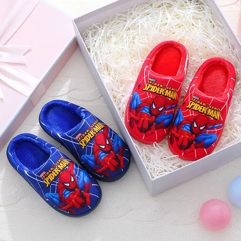 Children's Cotton Slippers for Older Kids, Winter Cartoon Non-Slip Warm Indoor Closed-Back Cotton Shoes for Boys and Girls, Trendy, Fleece-Lined and Thickened — feature 4