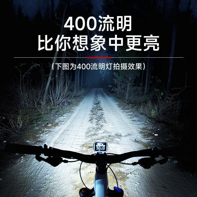 Bicycle Night Cycling Light Lighting Headlight Brake Warning Mountain Road Bicycle Rear Tail Light Cycling Equipment Accessories