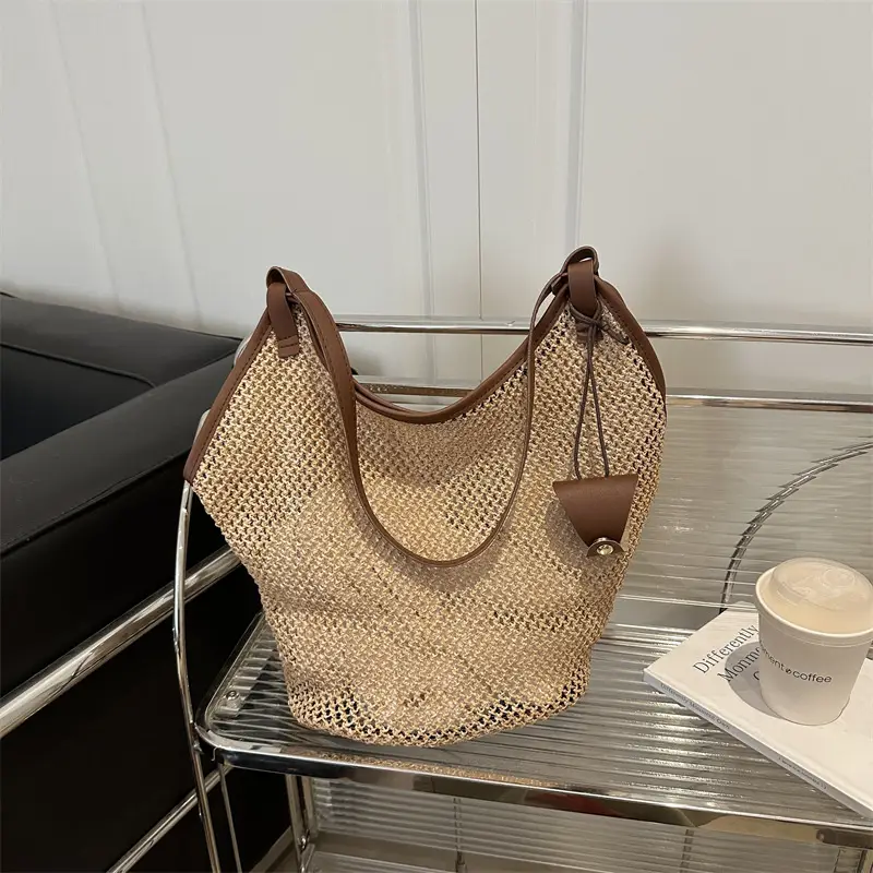 Women Woven Shoulder Bag 2025 Summer Niche Design - Image 5