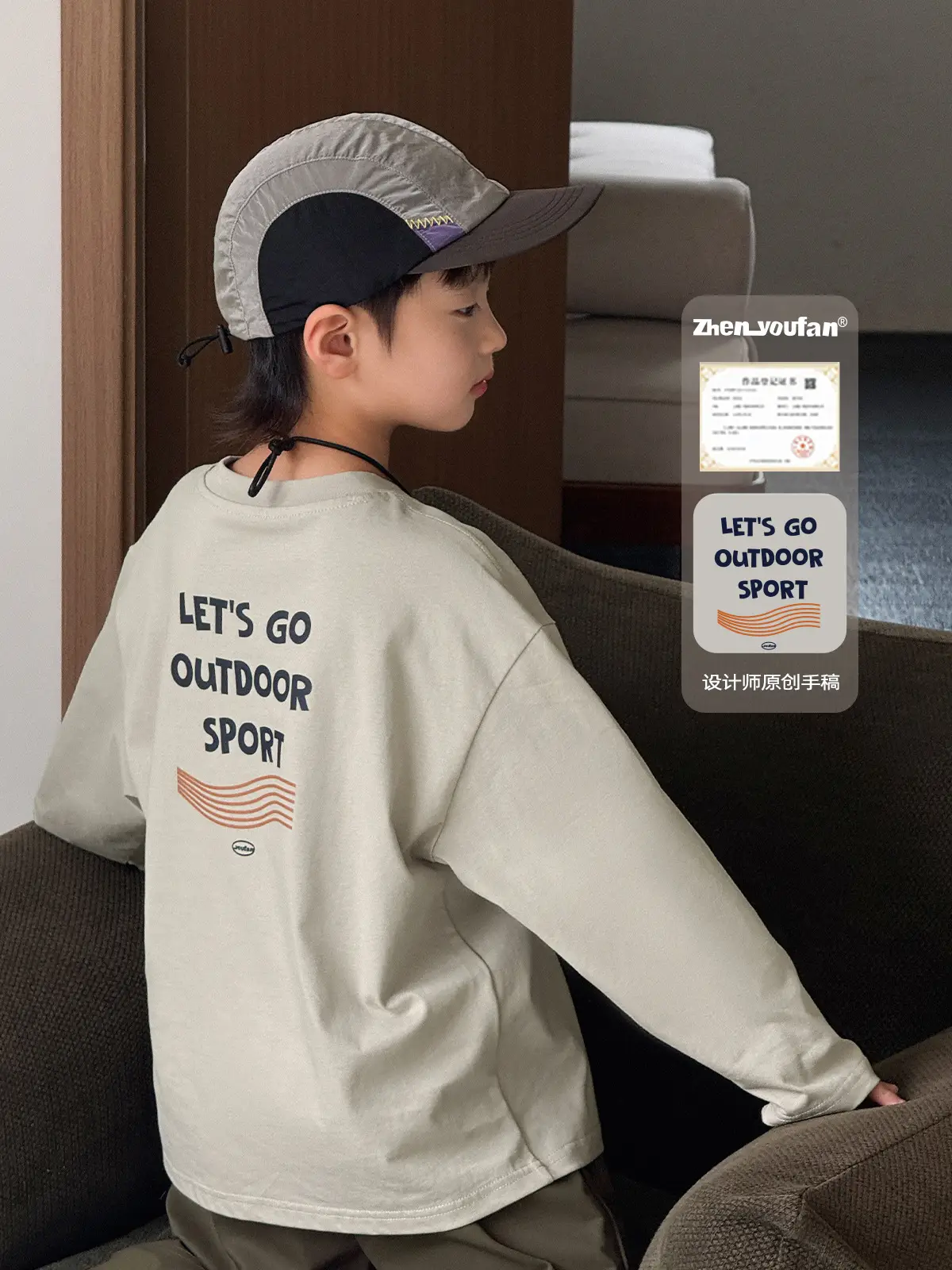 Pure Cotton Boys T-Shirt 2025 Autumn Long Sleeve Casual Wear - Image 6