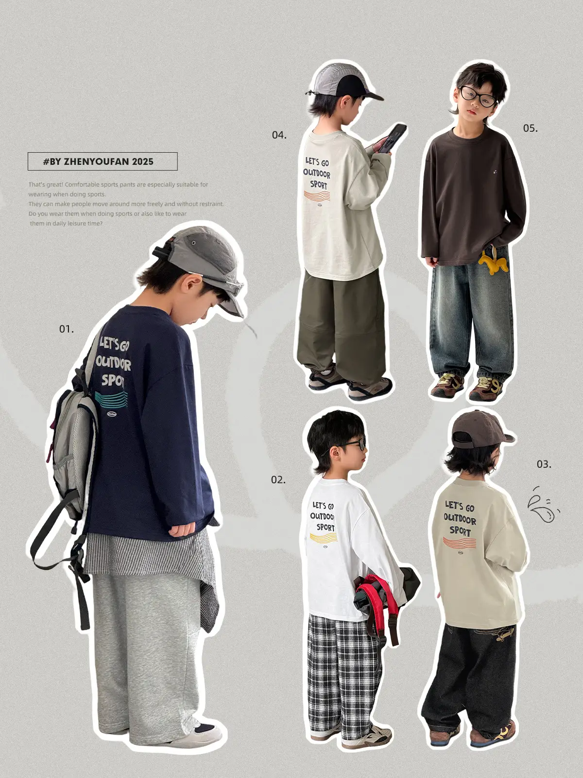 Pure Cotton Boys T-Shirt 2025 Autumn Long Sleeve Casual Wear - Image 8