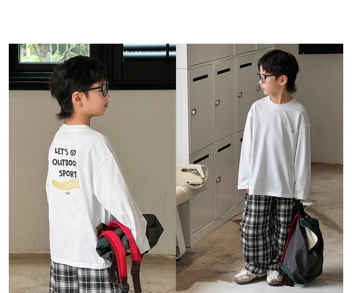 Pure Cotton Boys T-Shirt 2025 Autumn Long Sleeve Casual Wear — feature 22