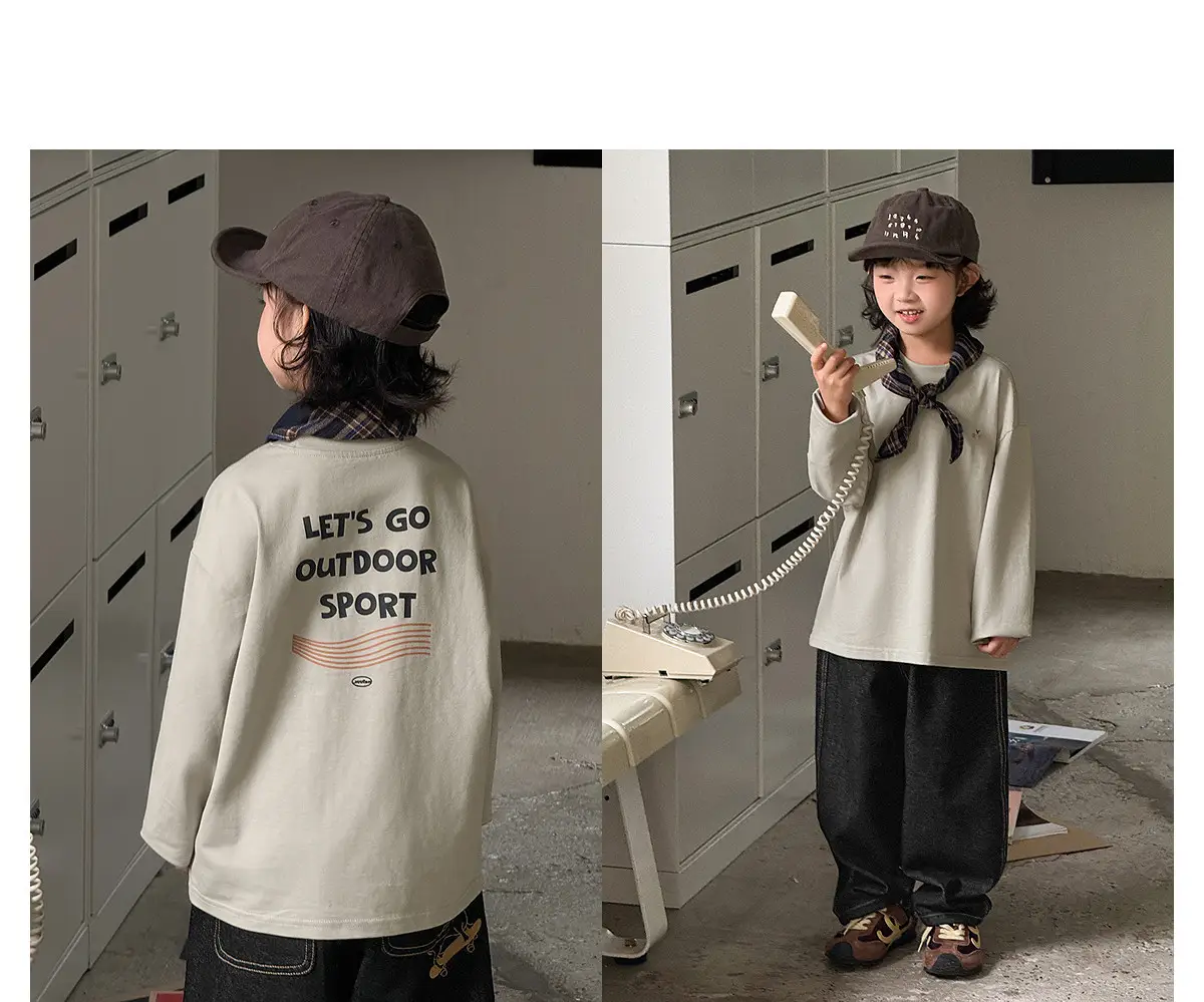 Pure Cotton Boys T-Shirt 2025 Autumn Long Sleeve Casual Wear — feature 43