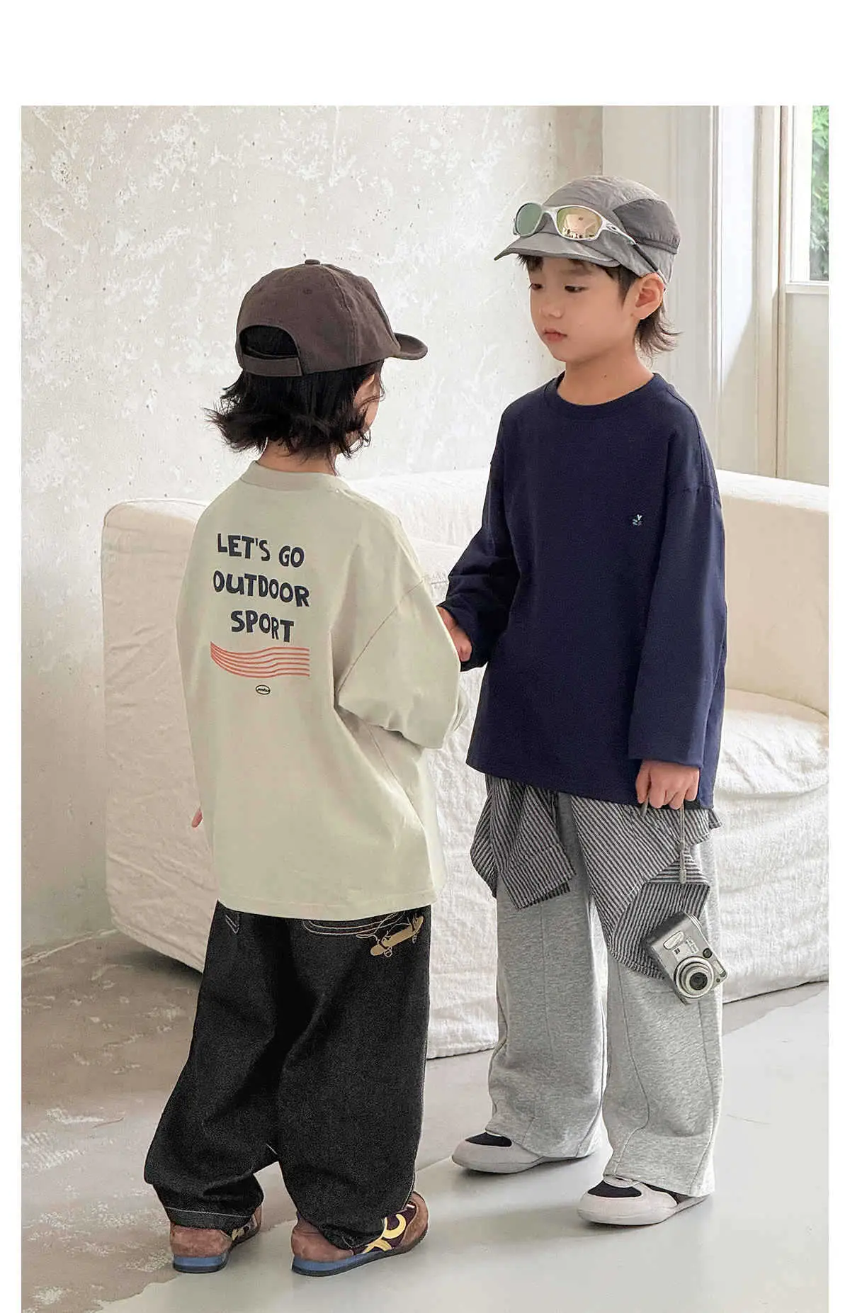Pure Cotton Boys T-Shirt 2025 Autumn Long Sleeve Casual Wear — feature 44