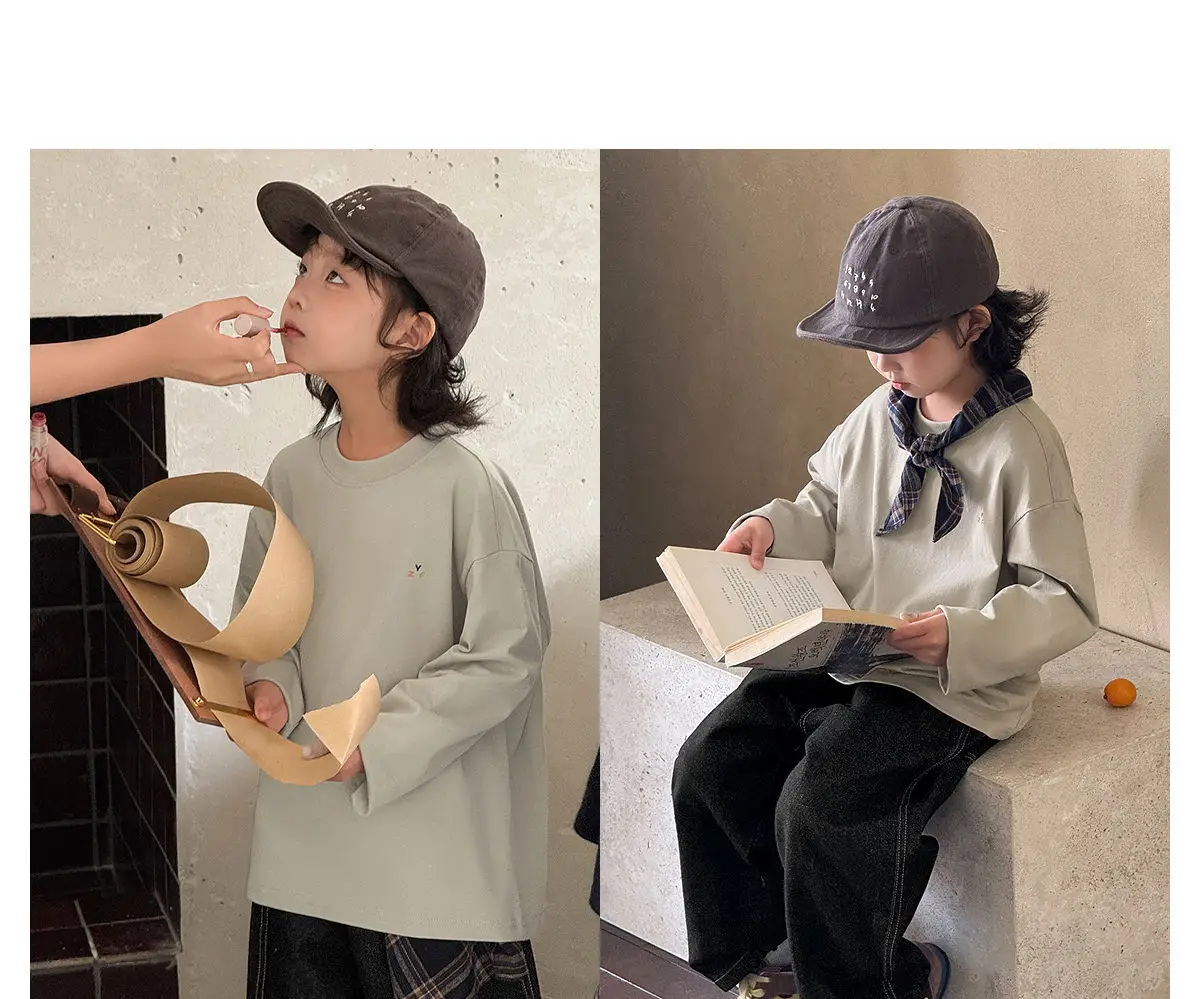 Pure Cotton Boys T-Shirt 2025 Autumn Long Sleeve Casual Wear — feature 49