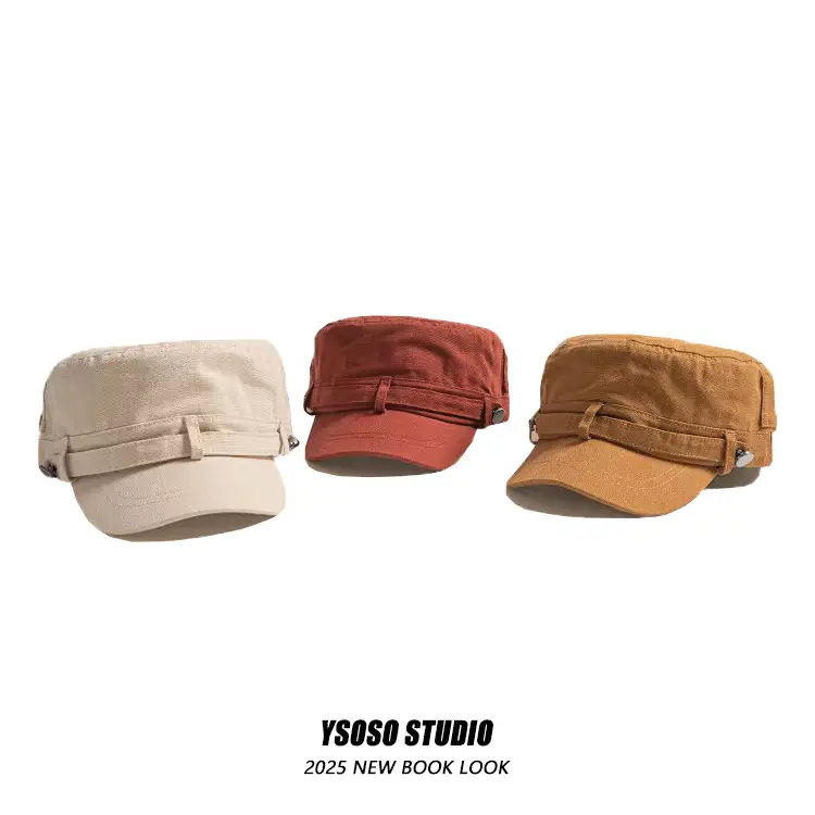 Japanese Retro Vintage Duckbill Cap for Women Brown - Image 6