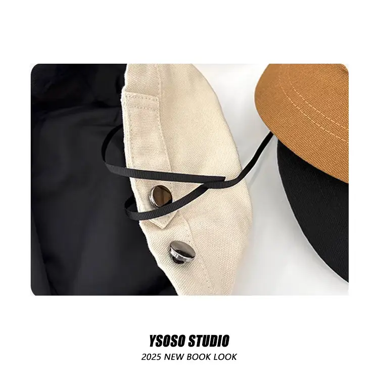 Japanese Retro Vintage Duckbill Cap for Women Brown — feature 10