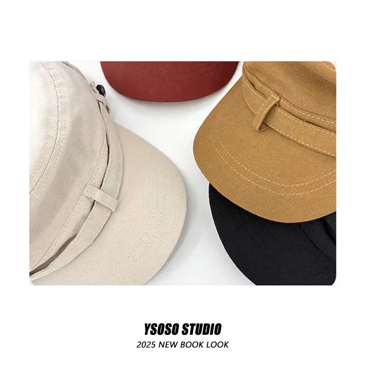 Japanese Retro Vintage Duckbill Cap for Women Brown — feature 9