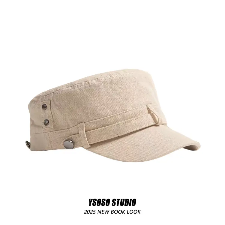 Japanese Retro Vintage Duckbill Cap for Women Brown - Image 2