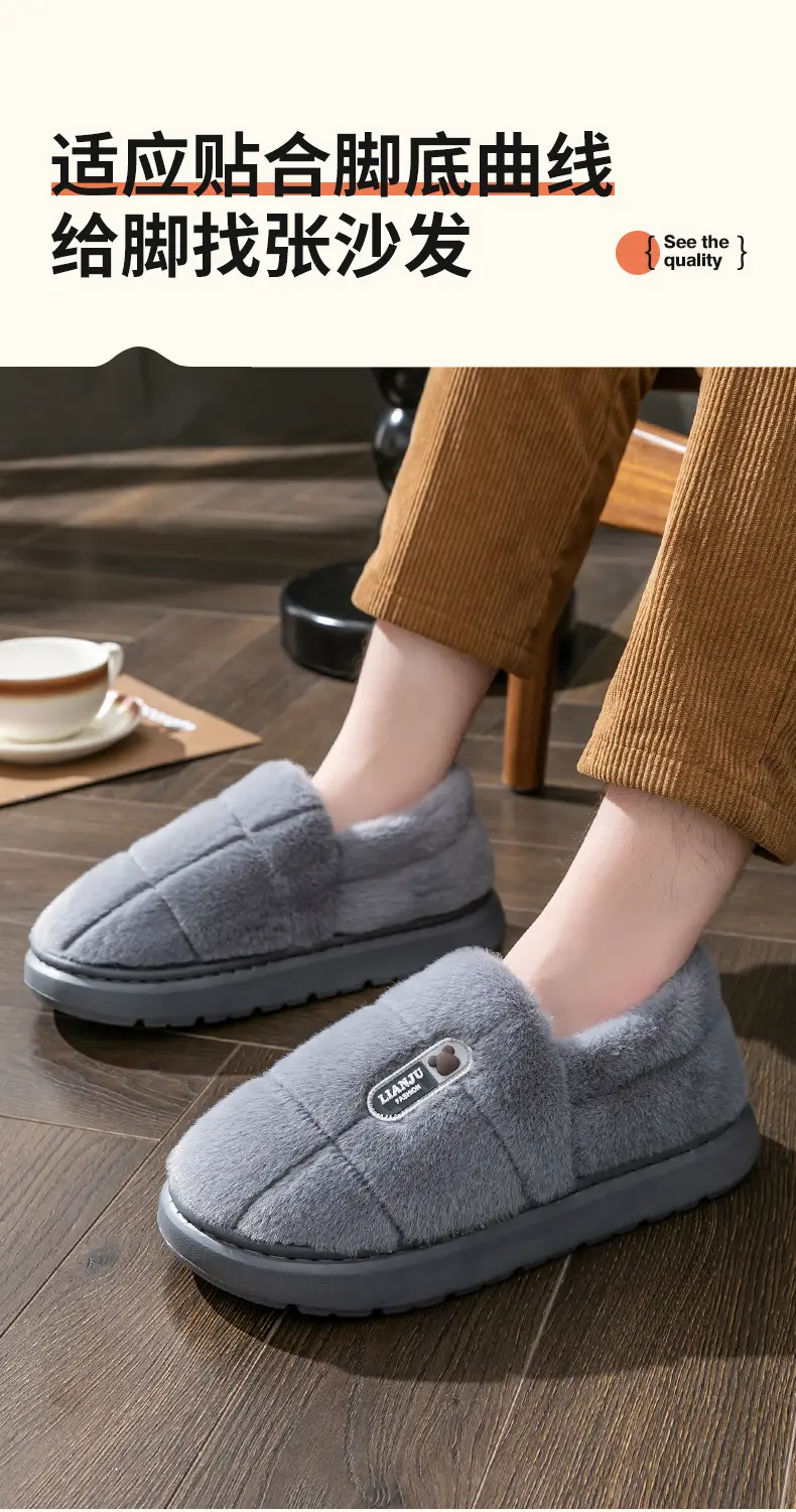 Pink Faux Fur Warm Slippers for Women Autumn Winter 2025 — feature 11