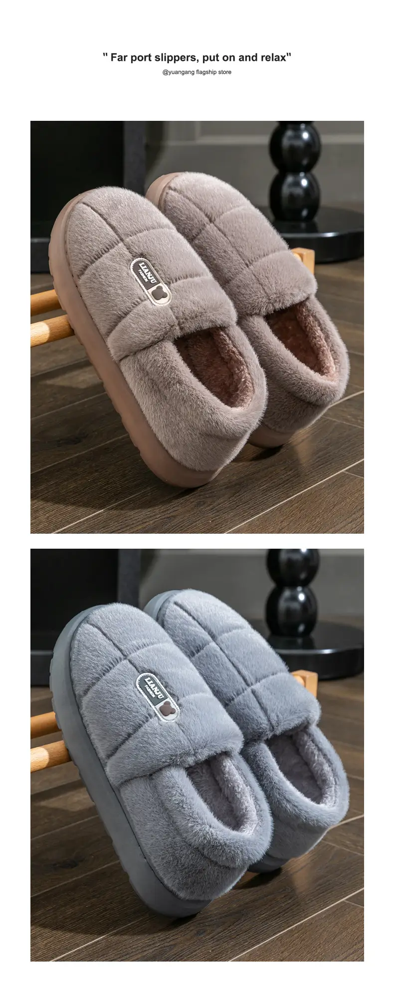 Pink Faux Fur Warm Slippers for Women Autumn Winter 2025 — feature 13