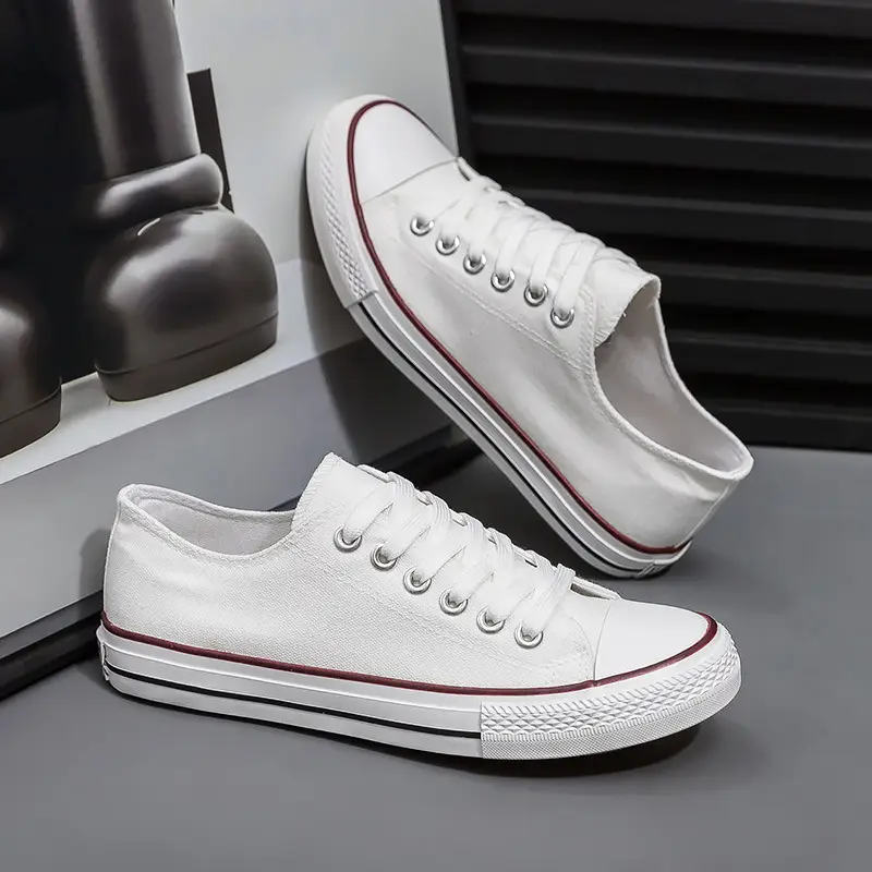 White Shoes, Student Cloth Shoes, Labor Protection Sneakers, Low-Top Track and Field Training Flats, Lace-Up Sports Meeting Dance Shoes, Women's Shoes - Image 9