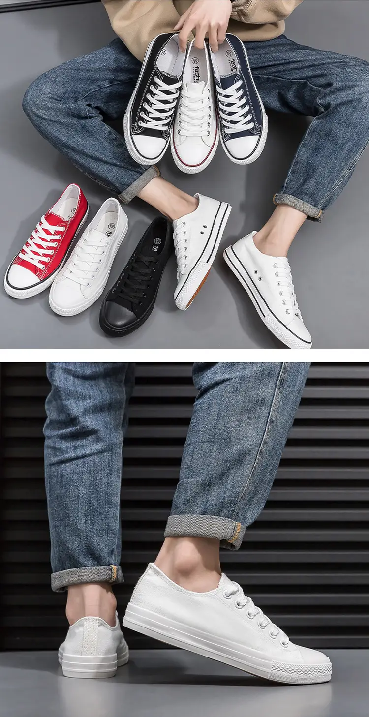 White Shoes, Student Cloth Shoes, Labor Protection Sneakers, Low-Top Track and Field Training Flats, Lace-Up Sports Meeting Dance Shoes, Women's Shoes — feature 9