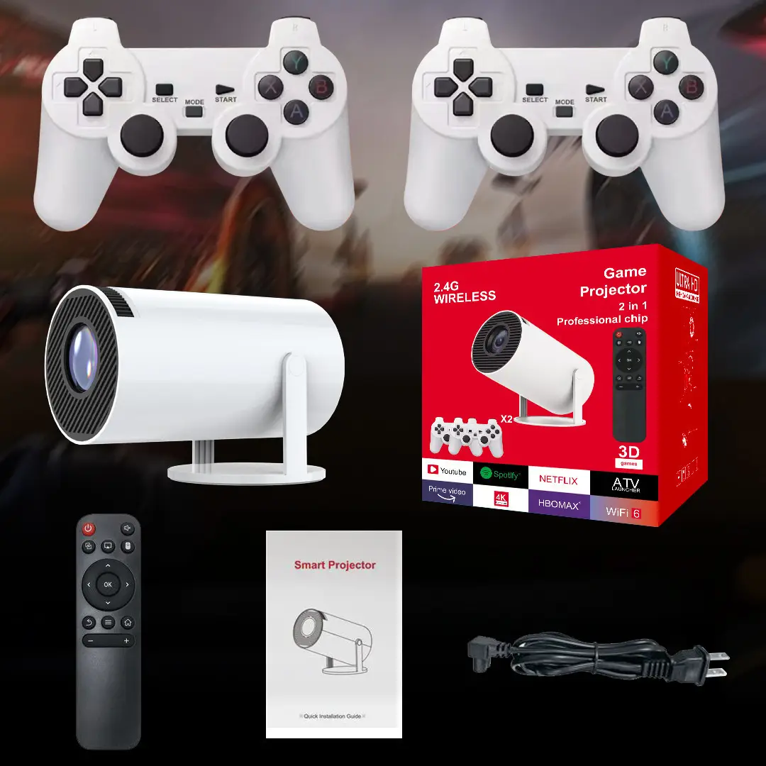 Cross-Border Hy300 Portable Mini Hy300 Outdoor Home-Use Smart Projector with Stand and Bubble Tube, Ultra-Clear — feature 10