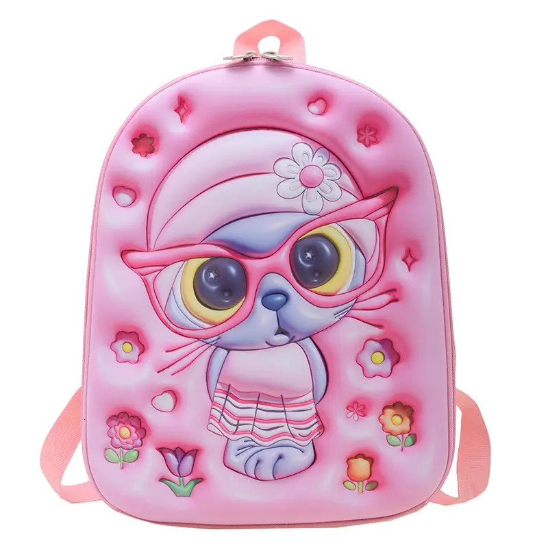 Children's Stereo Schoolbags, Kindergarten Boys and Girls, Large-Capacity Backpacks, Cartoon Cute Concave Shell Stereo Backpacks