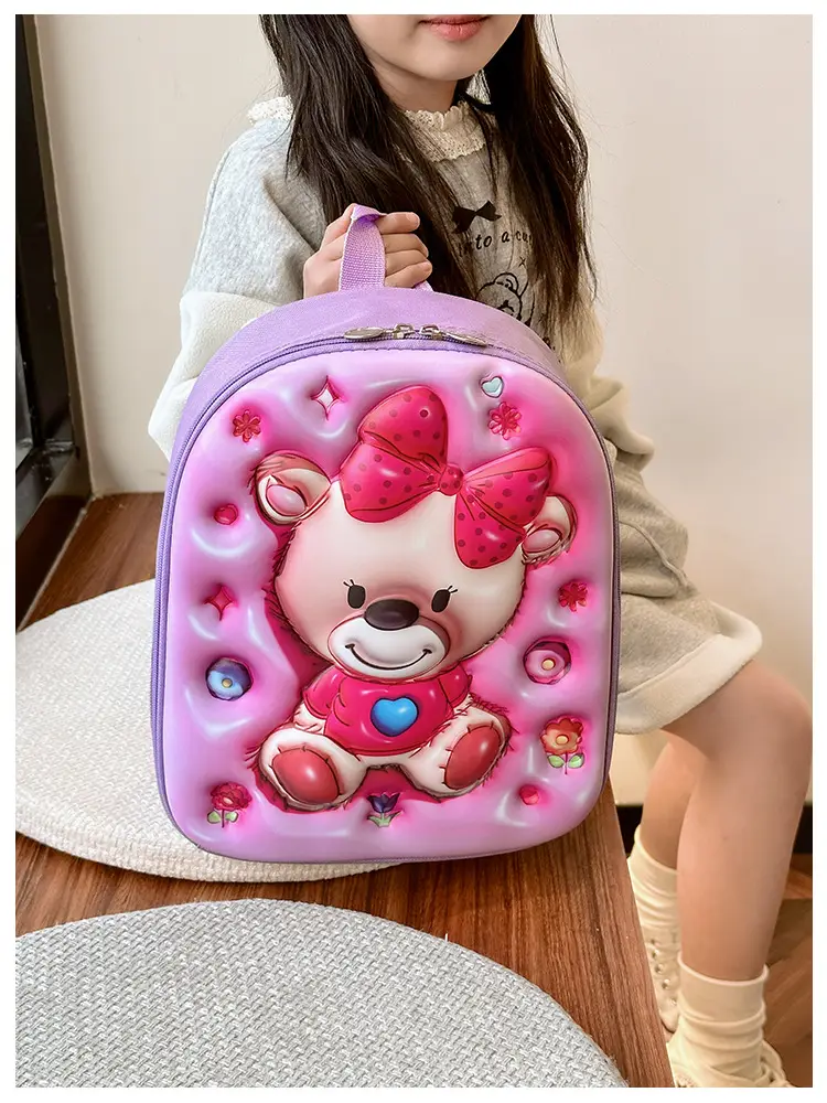 Children's Stereo Schoolbags, Kindergarten Boys and Girls, Large-Capacity Backpacks, Cartoon Cute Concave Shell Stereo Backpacks — feature 10