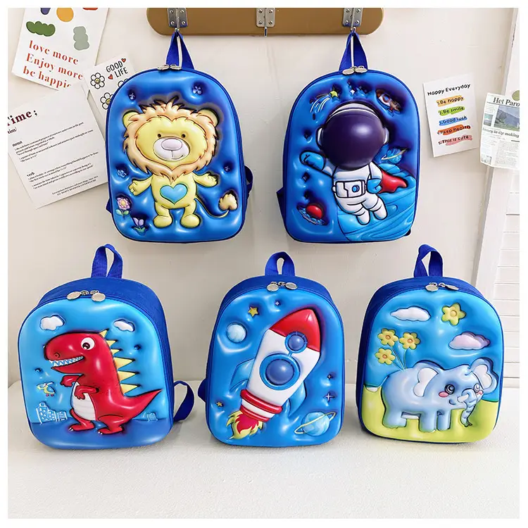 Children's Stereo Schoolbags, Kindergarten Boys and Girls, Large-Capacity Backpacks, Cartoon Cute Concave Shell Stereo Backpacks — feature 17