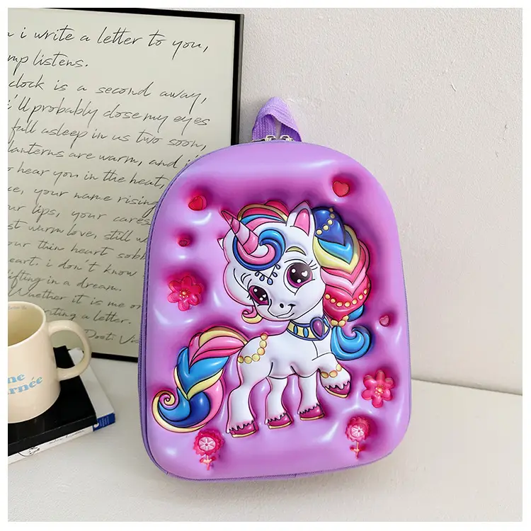 Children's Stereo Schoolbags, Kindergarten Boys and Girls, Large-Capacity Backpacks, Cartoon Cute Concave Shell Stereo Backpacks — feature 25