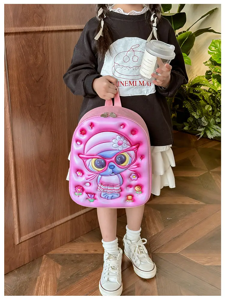 Children's Stereo Schoolbags, Kindergarten Boys and Girls, Large-Capacity Backpacks, Cartoon Cute Concave Shell Stereo Backpacks — feature 5