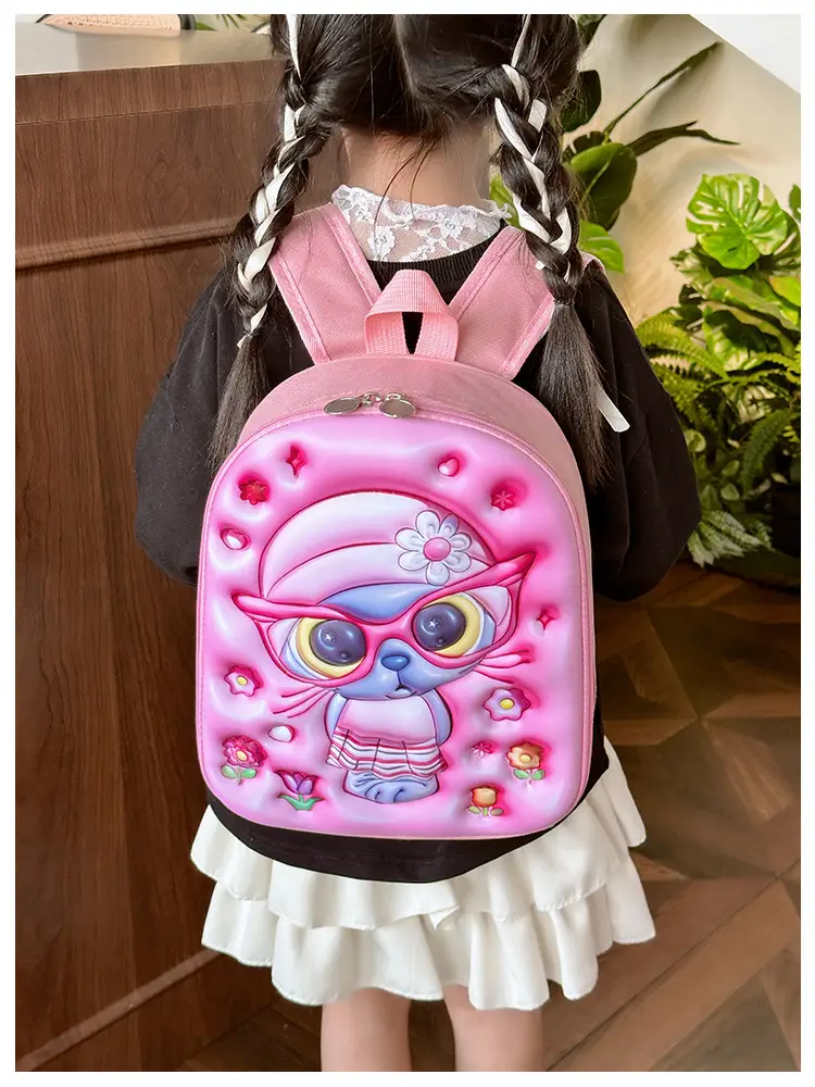 Children's Stereo Schoolbags, Kindergarten Boys and Girls, Large-Capacity Backpacks, Cartoon Cute Concave Shell Stereo Backpacks — feature 6