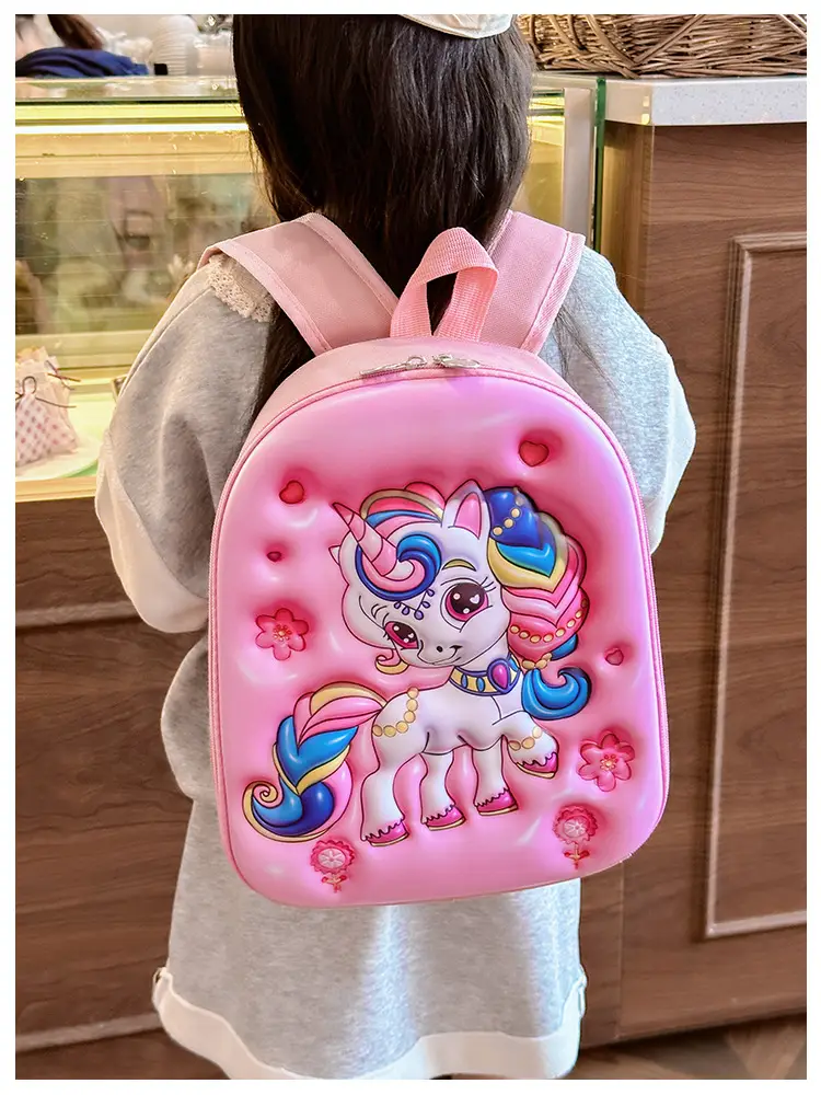 Children's Stereo Schoolbags, Kindergarten Boys and Girls, Large-Capacity Backpacks, Cartoon Cute Concave Shell Stereo Backpacks — feature 7