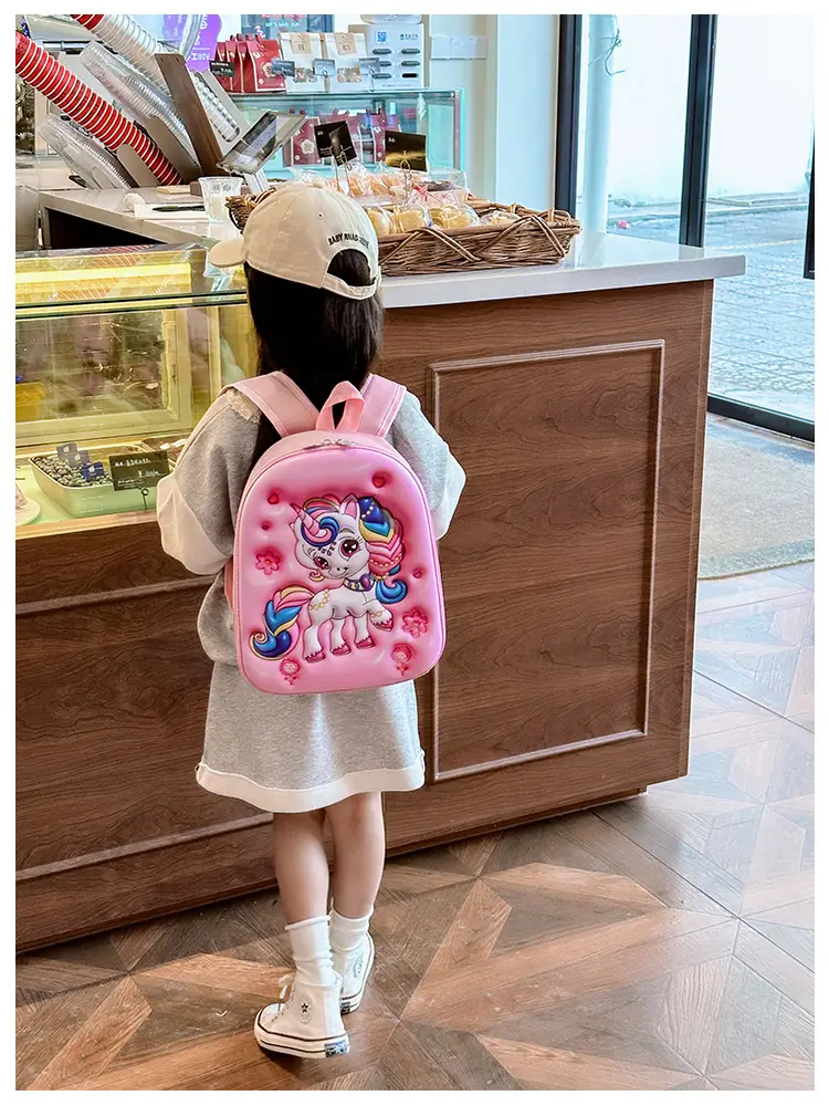 Children's Stereo Schoolbags, Kindergarten Boys and Girls, Large-Capacity Backpacks, Cartoon Cute Concave Shell Stereo Backpacks — feature 8