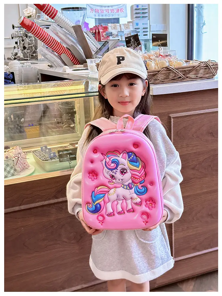 Children's Stereo Schoolbags, Kindergarten Boys and Girls, Large-Capacity Backpacks, Cartoon Cute Concave Shell Stereo Backpacks — feature 9