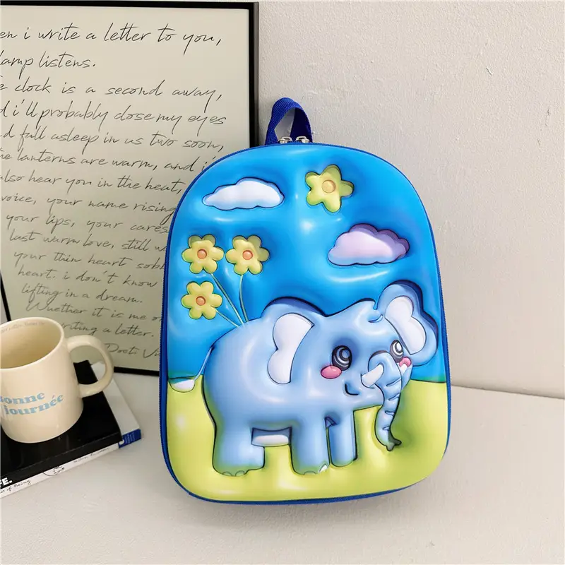 Children's Stereo Schoolbags, Kindergarten Boys and Girls, Large-Capacity Backpacks, Cartoon Cute Concave Shell Stereo Backpacks