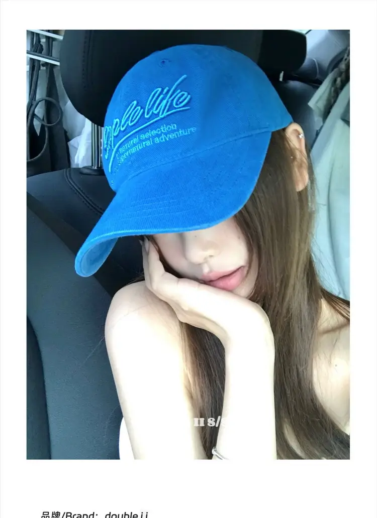 Double I I Retro Letter Embroidery Baseball Cap for Women — feature 2