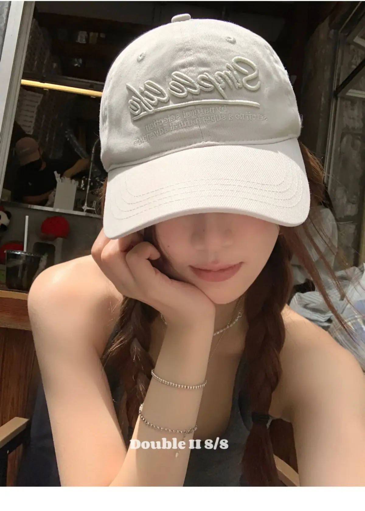 Double I I Retro Letter Embroidery Baseball Cap for Women — feature 25