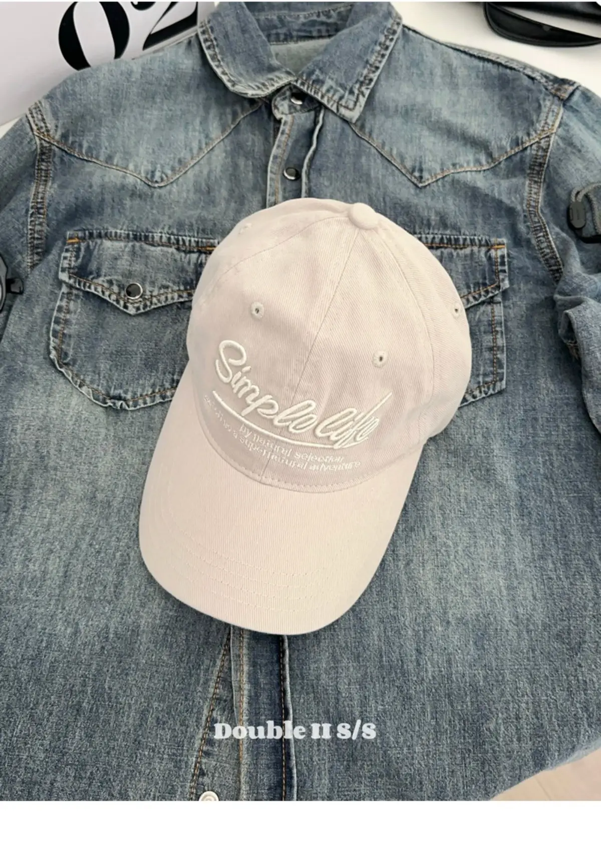 Double I I Retro Letter Embroidery Baseball Cap for Women — feature 32
