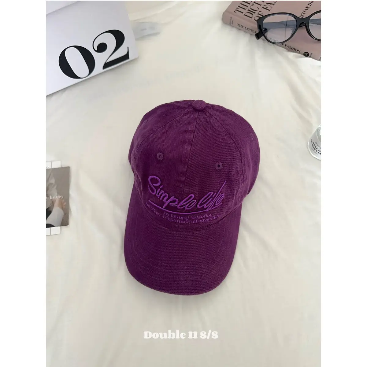 Double I I Retro Letter Embroidery Baseball Cap for Women - Image 2