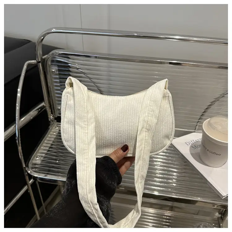 Trendy Square Bag for Women Corduroy Solid Color — feature 34