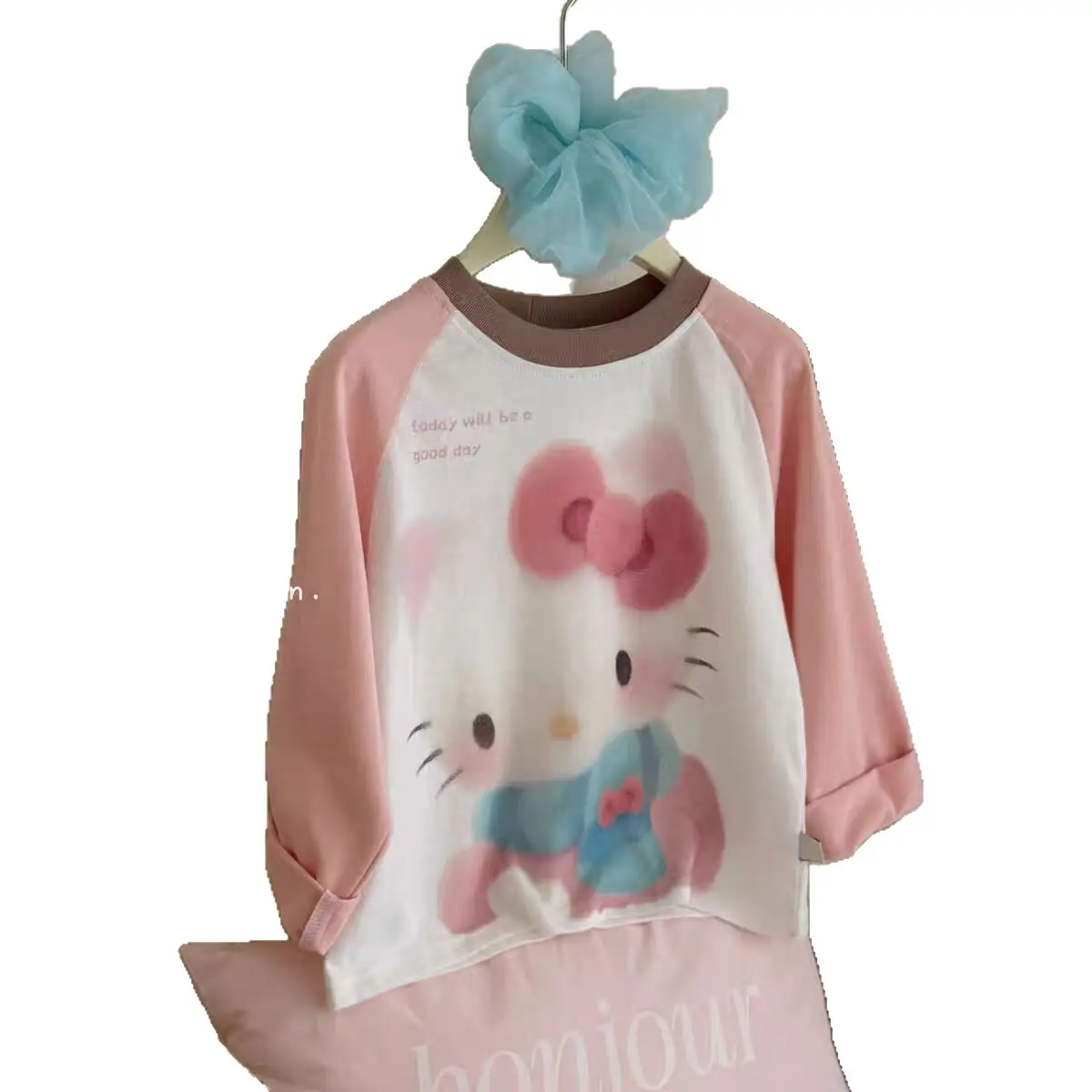 Tianxiaosi Girls Pink Long Sleeve T-Shirt 2025 - Image 6