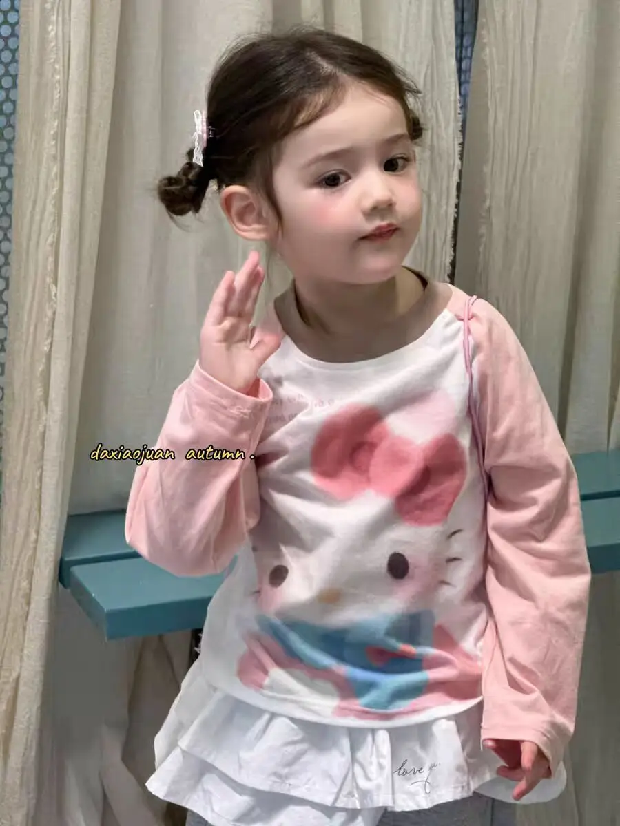Tianxiaosi Girls Pink Long Sleeve T-Shirt 2025 — feature 12