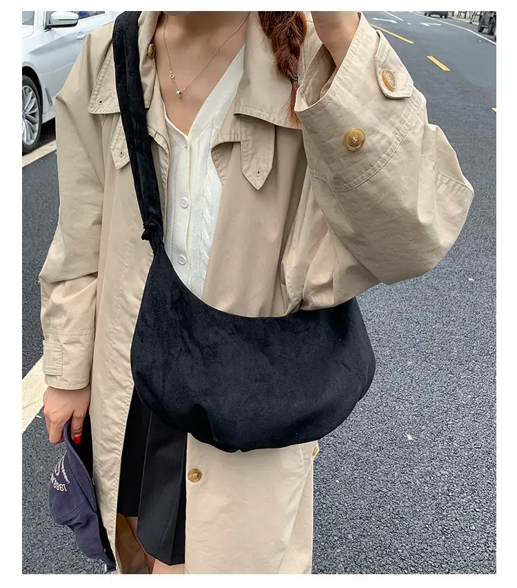 Yellow Pleated Shoulder Bag for Women — feature 13
