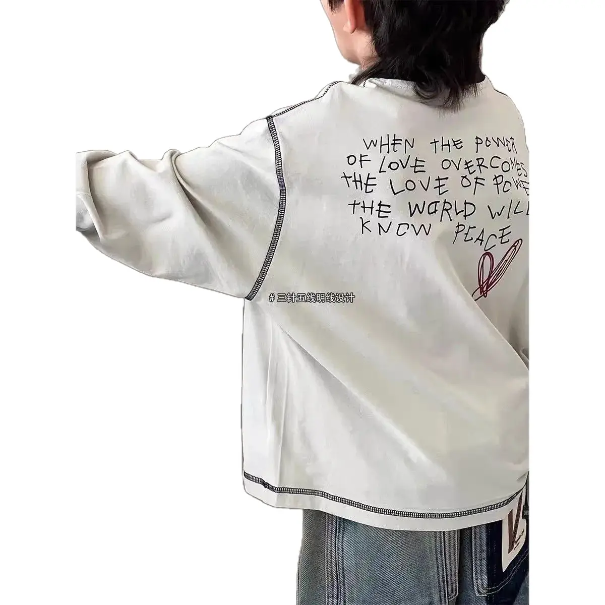 Boys Long Sleeve T-Shirt 2025 Medium Large Kids - Image 6