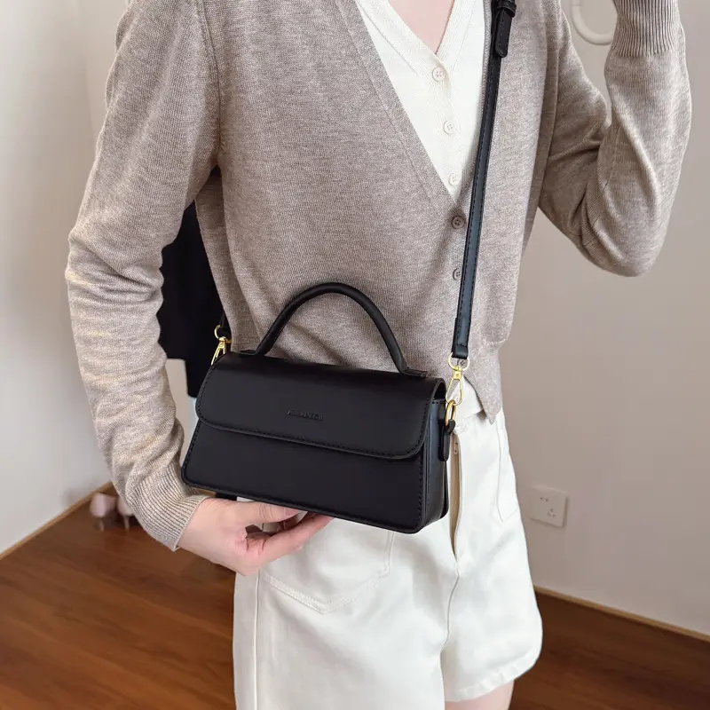 2025 Women's Retro Brown Square Shoulder Bag - Image 6