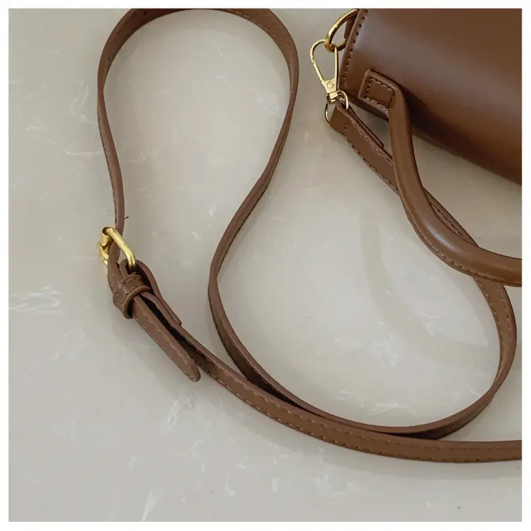 2025 Women's Retro Brown Square Shoulder Bag — feature 29