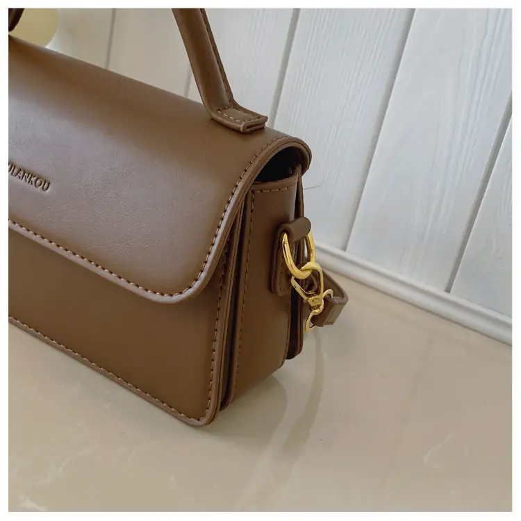 2025 Women's Retro Brown Square Shoulder Bag — feature 30