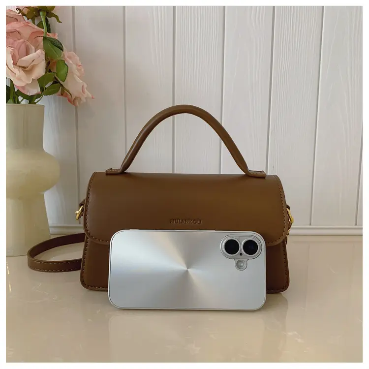 2025 Women's Retro Brown Square Shoulder Bag — feature 32