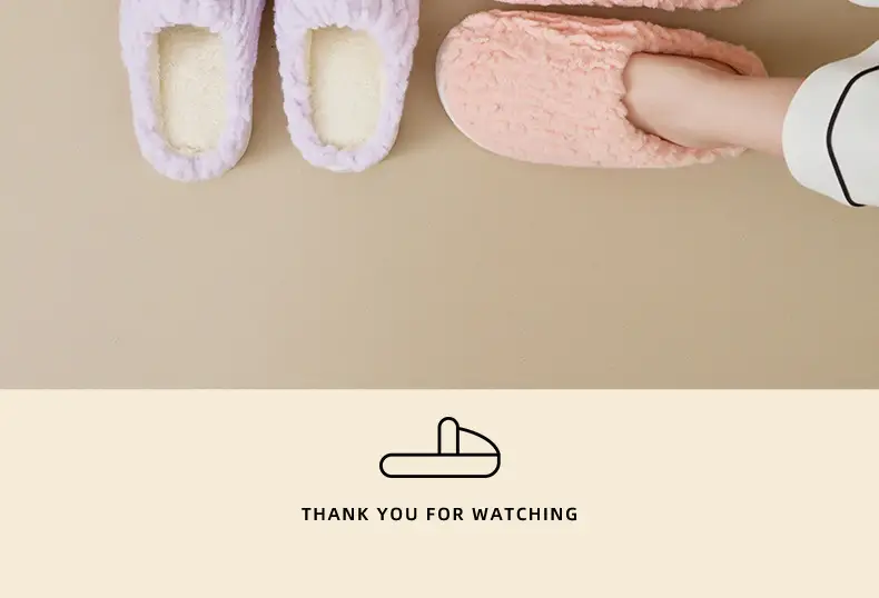 Winter Fleece Slippers for Women Men Bow Decor — feature 20