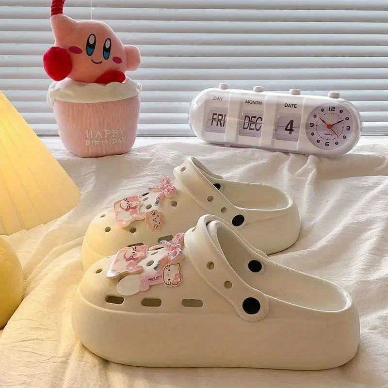 Blue Starfish Thick-Soled Clogs for Women, Eva Height-Increasing 3-5cm, Same Style as on Xiaohongshu, Suitable for Student Dormitories, Closed-Toe Slippers
