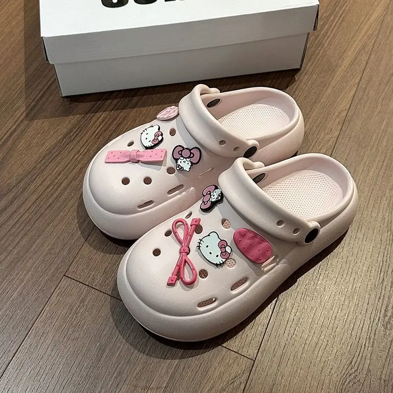 Blue Starfish Thick-Soled Clogs for Women, Eva Height-Increasing 3-5cm, Same Style as on Xiaohongshu, Suitable for Student Dormitories, Closed-Toe Slippers