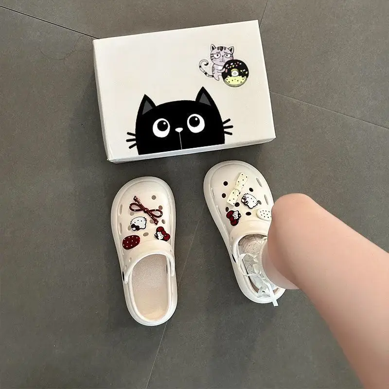Blue Starfish Thick-Soled Clogs for Women, Eva Height-Increasing 3-5cm, Same Style as on Xiaohongshu, Suitable for Student Dormitories, Closed-Toe Slippers