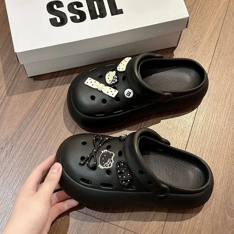 Blue Starfish Thick-Soled Clogs for Women, Eva Height-Increasing 3-5cm, Same Style as on Xiaohongshu, Suitable for Student Dormitories, Closed-Toe Slippers