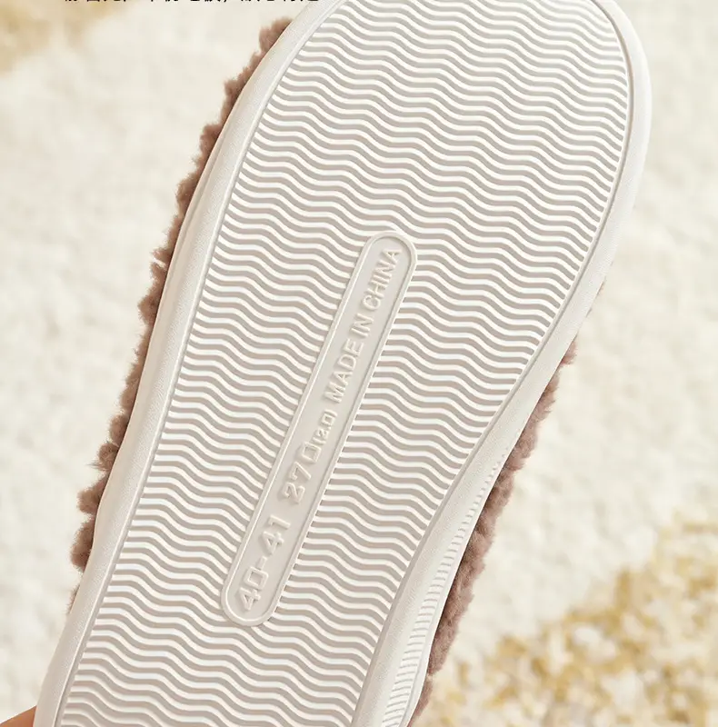 Warm Plush Slippers for Women Brown Comfortable Home — feature 11